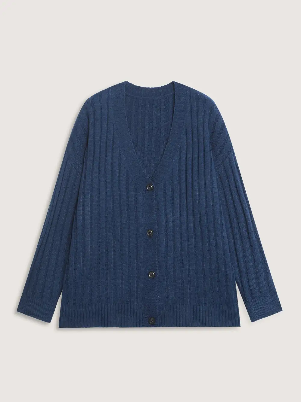 Textured Cozy Button Knit Cardigan