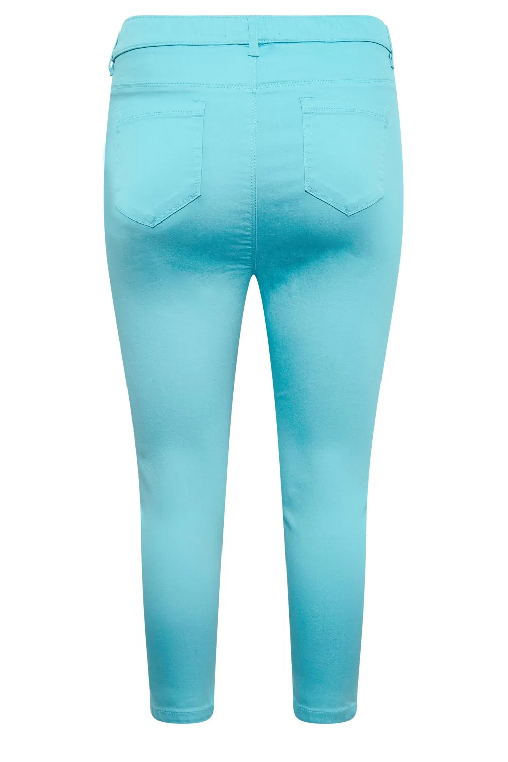 YOURS Curve Rose Pink Cropped Stretch GRACE Jeggings