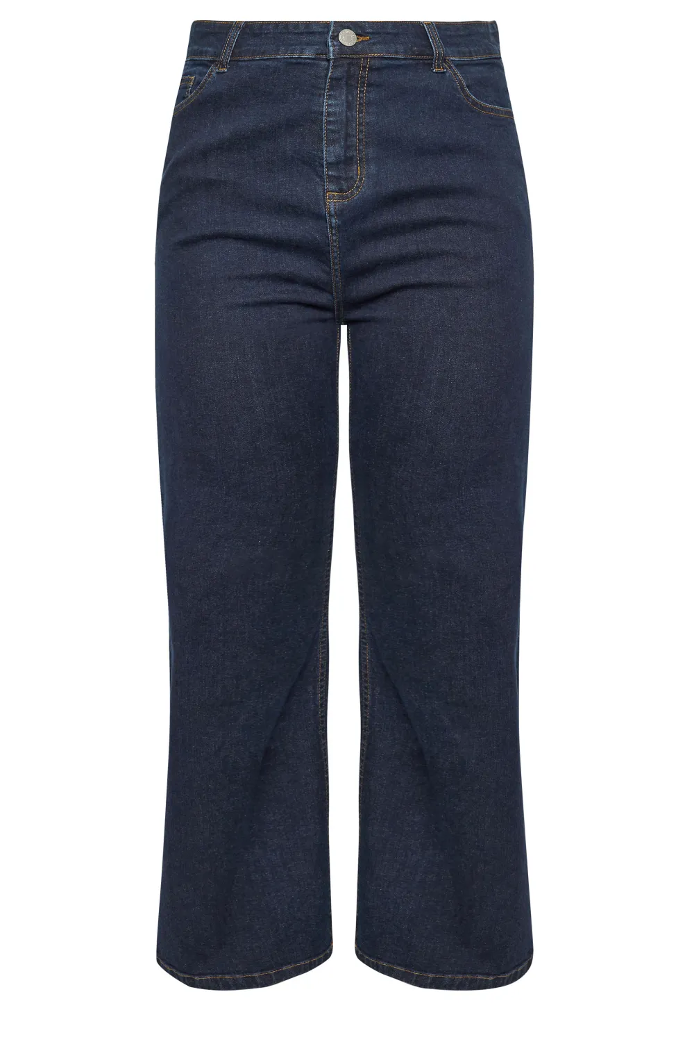 YOURS Curve Indigo Blue Wide Leg Denim Jeans