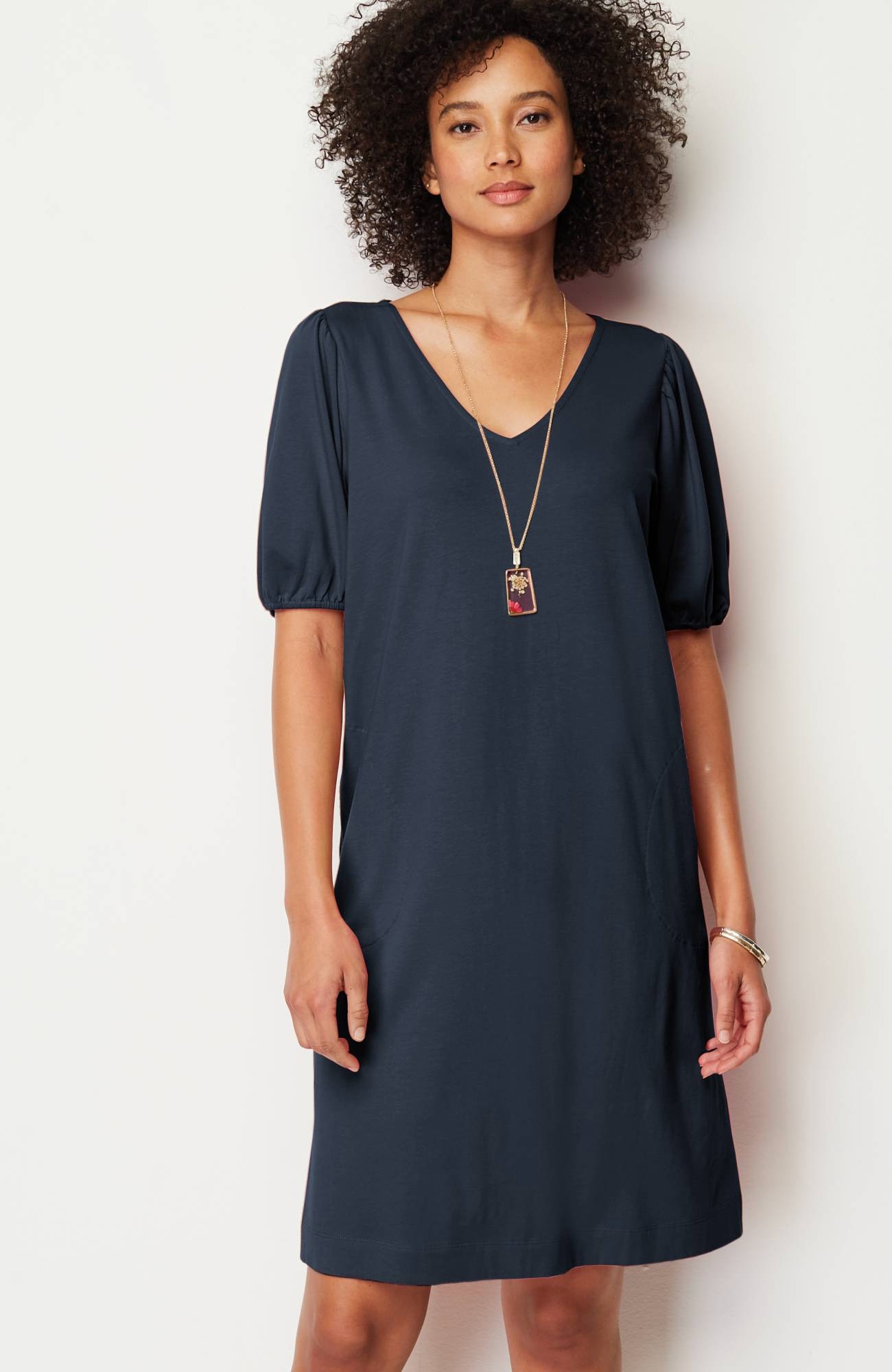 knit shift-dress