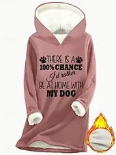 Women's Daily Hoodie Long Sleeve Hooded Graphic Letter Drawstring Print Casual Daily Black Pink Blue Fall Loose Fit