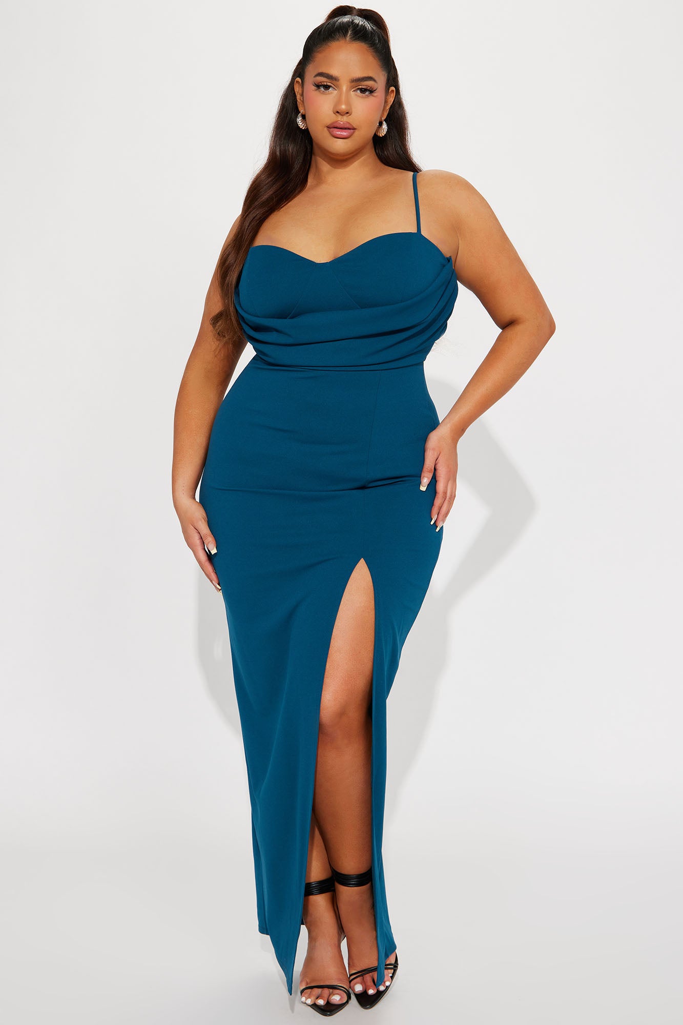 Exclusive Invite Maxi Dress - Teal