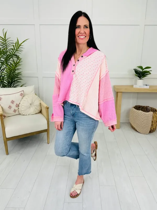 Whispering Love Pullover In Candy Pop Pink
