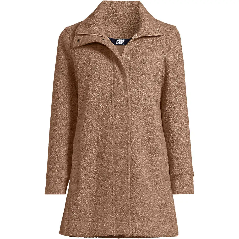 Women's Boucle Fleece Coat