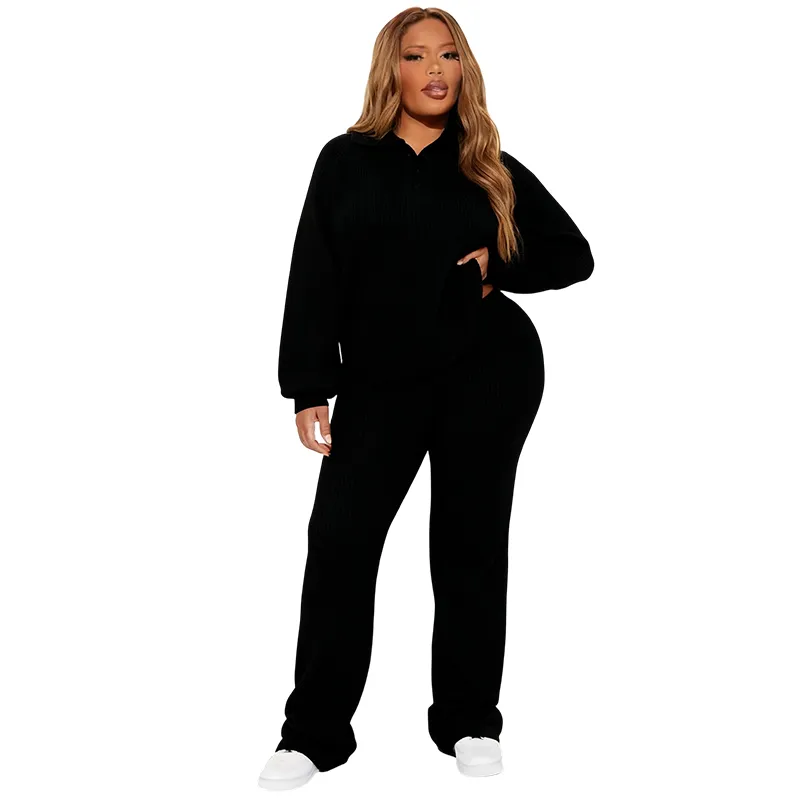 Samaria Sweater Pant Set - Charcoal