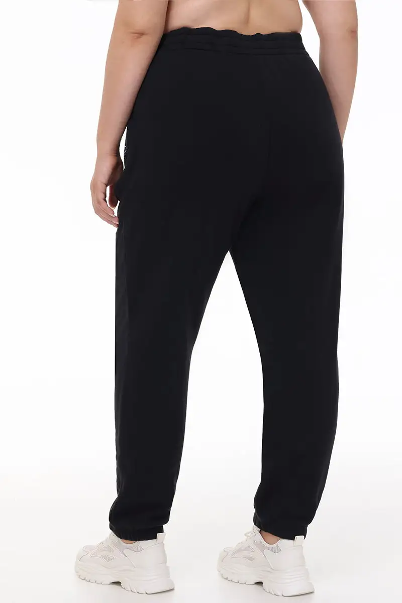Plus-Size Small Bling Fleece Sweatpants