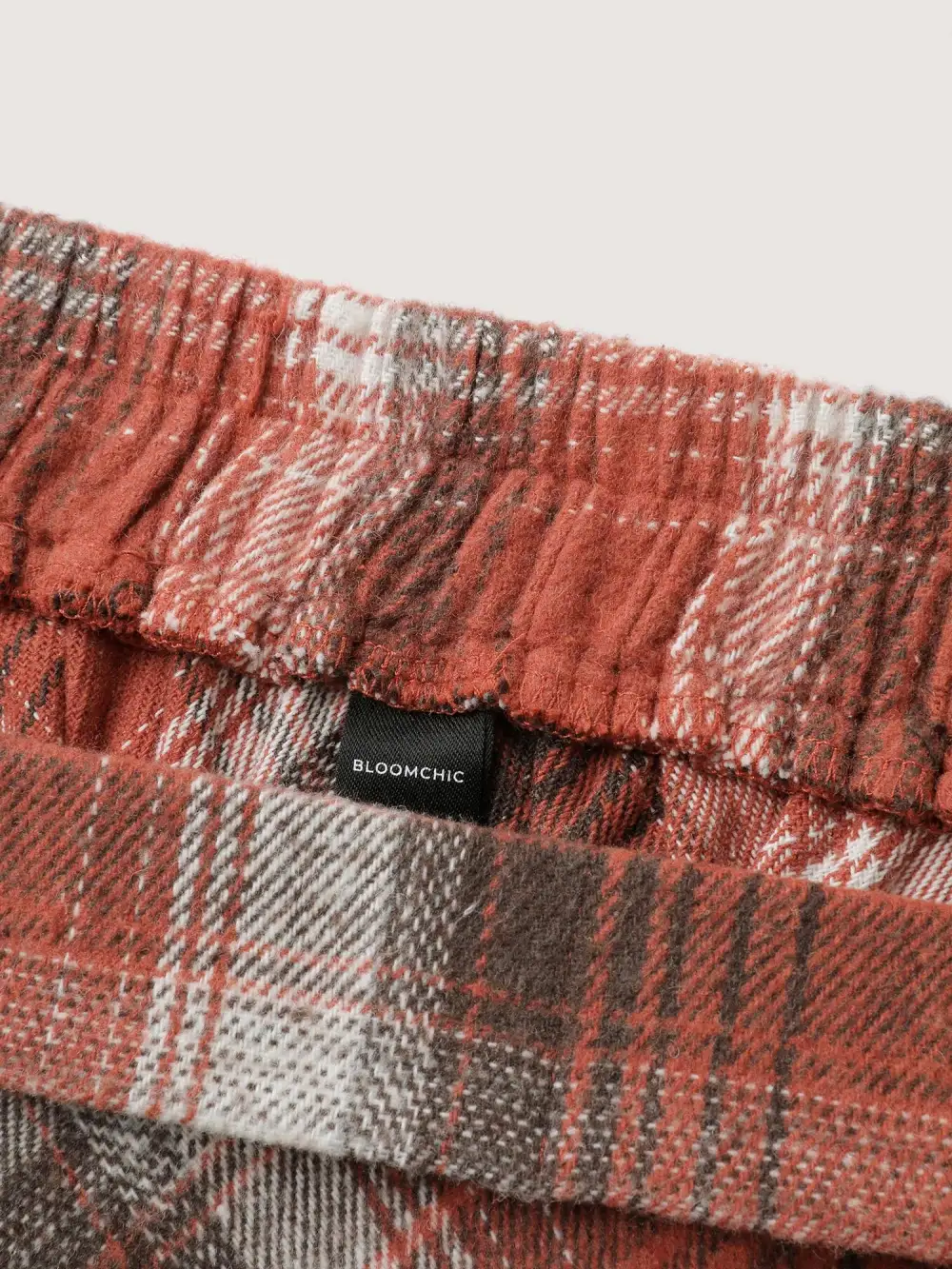 Pumpkin Plaid Print Halloween Midi Skirt