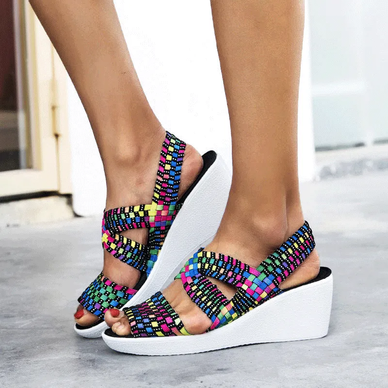 Wedge Platform Breathable Sandals