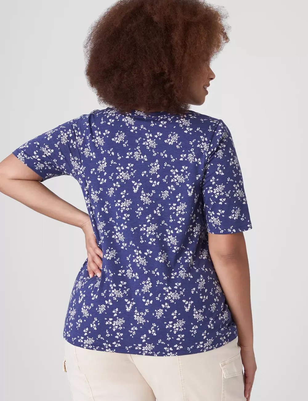 Modern Perfect Sleeve V-Neck Tee