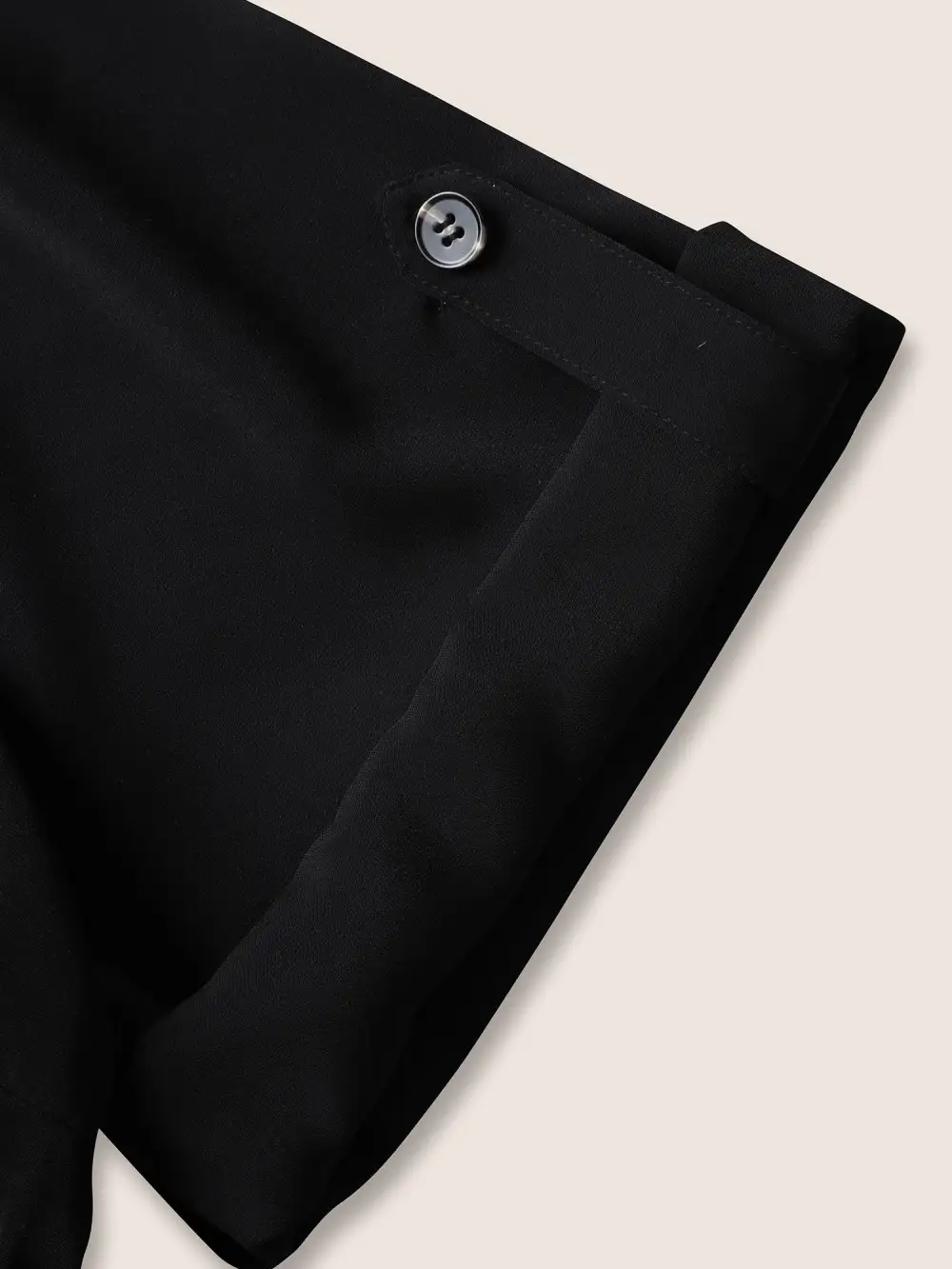 Shirt Collar Button Cuff Sleeve Blouse