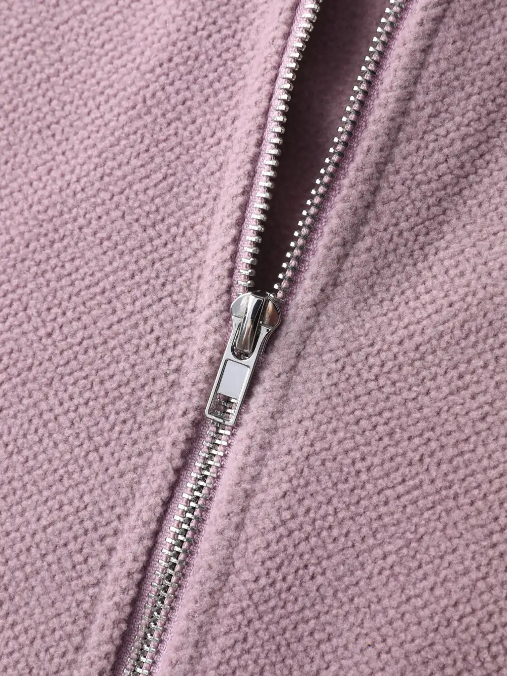 Velvety-Feel Pockets Zipper Jacket