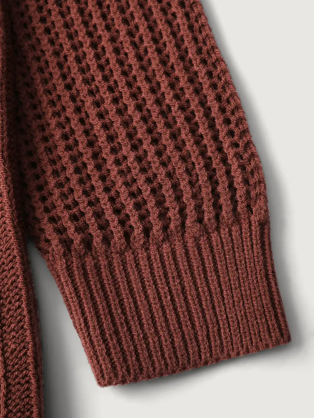 Textured Zipper Front Hooded Knit Cardigan