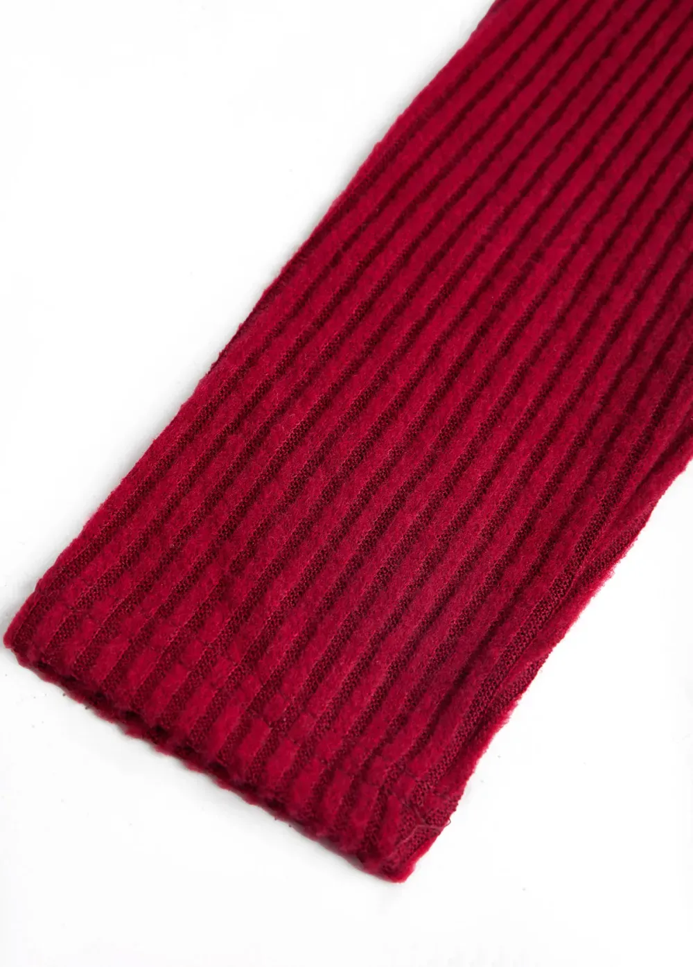 Wine Red Fake 2in1 A Line Dress