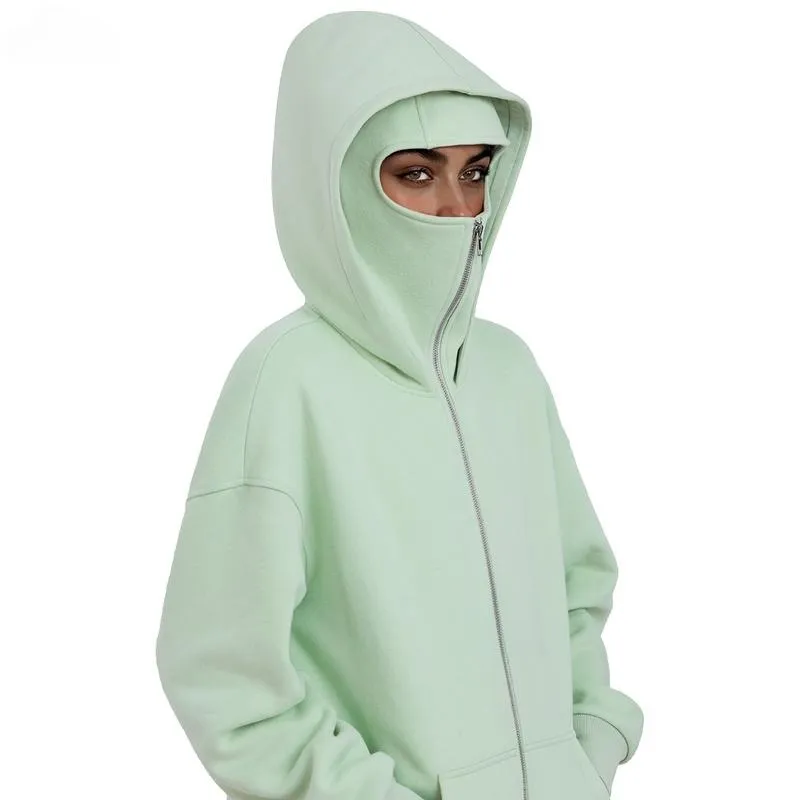 Women's Hooded Sweatshirt - With Full Face Mask
