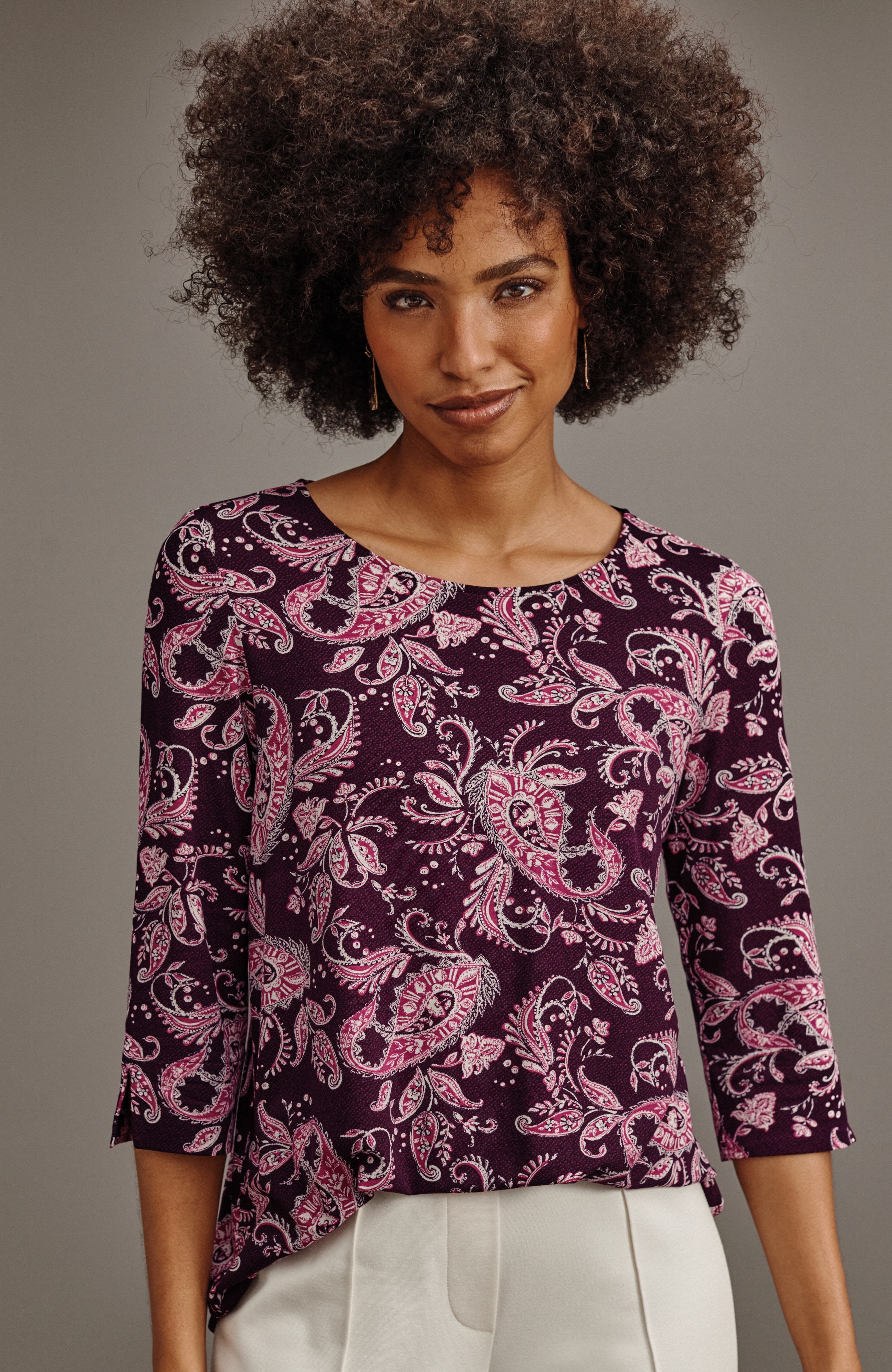 Wearever Ballet-Sleeve Crew-Neck Top