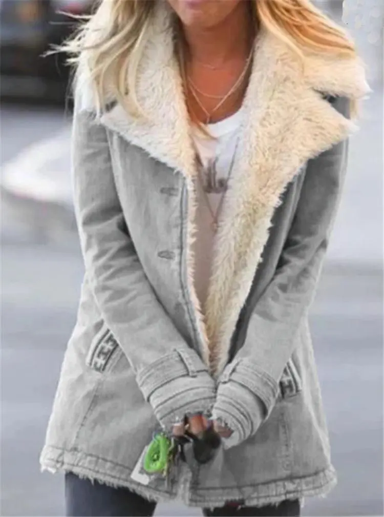 [CLEARANCE SALE]Fashion  thick warm cotton padded jacket coat