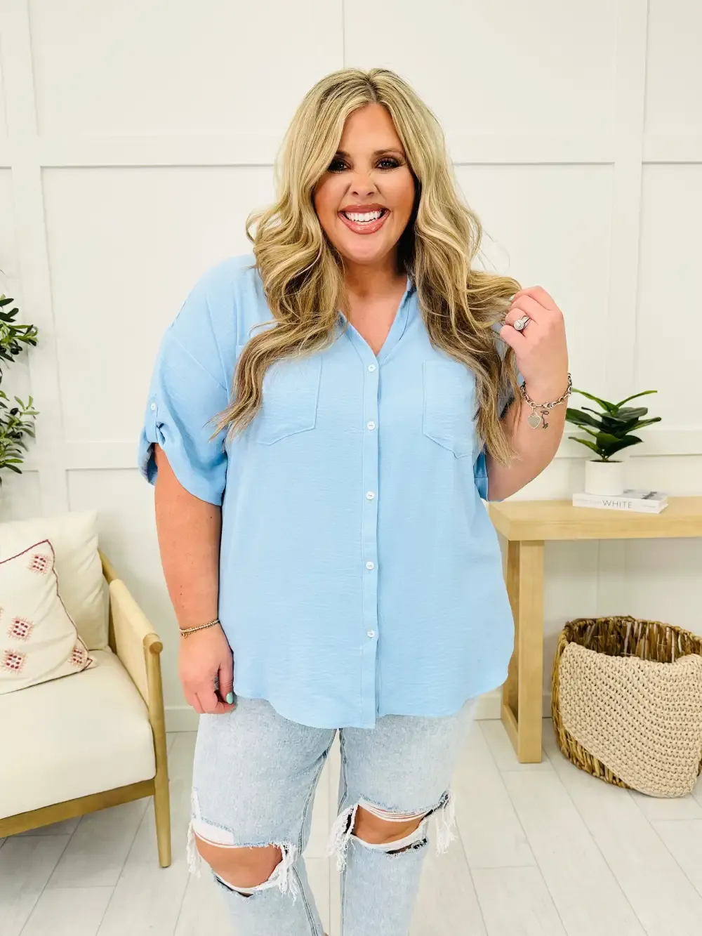 The Perfect Pocket Top- Multiple Colors!