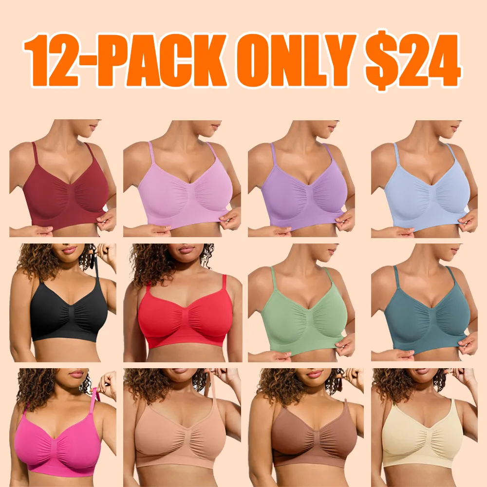 FeelinGirl Wireless Sculpt Bra – Seamless, Unlined, Comfortable Everyday Bralette for Women