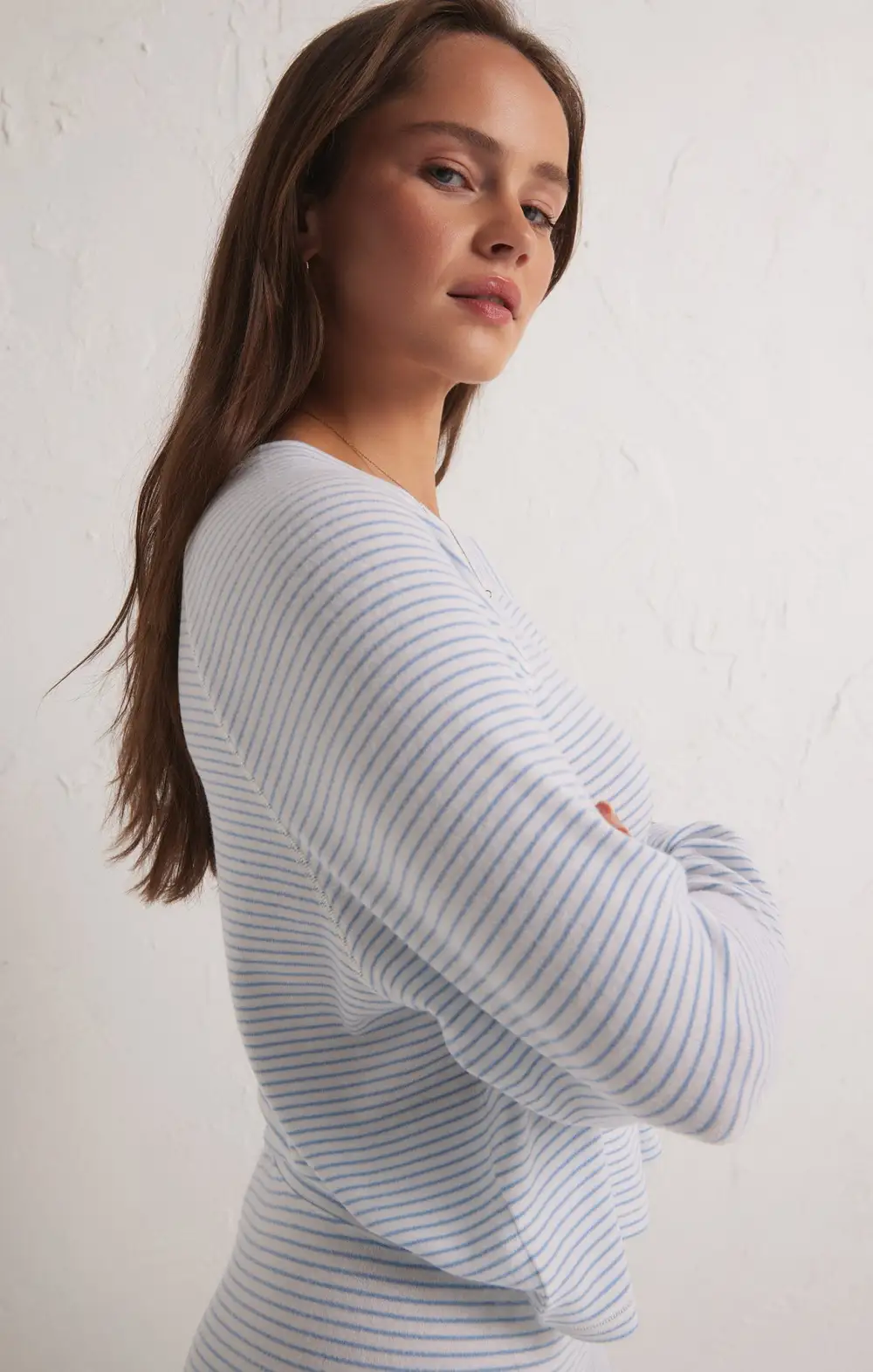 Staying In Stripe Long Sleeve Top