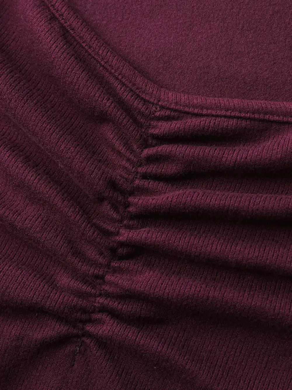 Ruched Velvety Feel Stretchy Tank Top