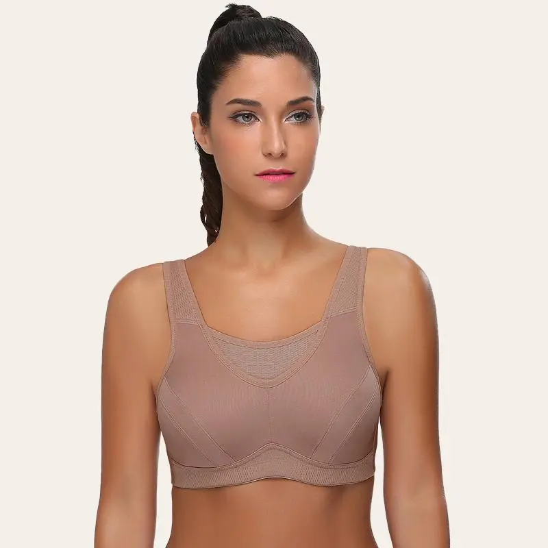 High Impact Wire-free Non Padded Sports Bra Gym Yoga Workout In More Color Options