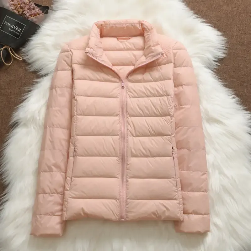 Ulla Padded Mid-Season Jacket | Light Pink