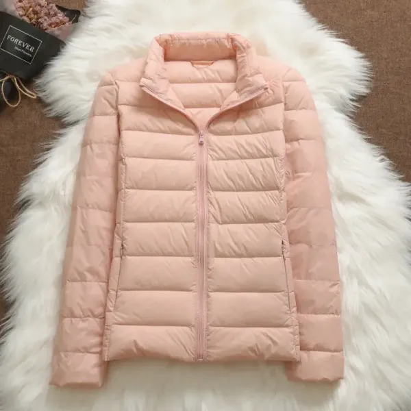 Ulla Padded Mid-Season Jacket | Light Pink