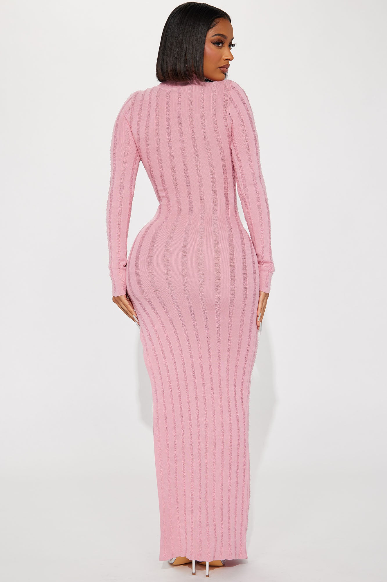 Kayla Sweater Maxi Dress - Mauve