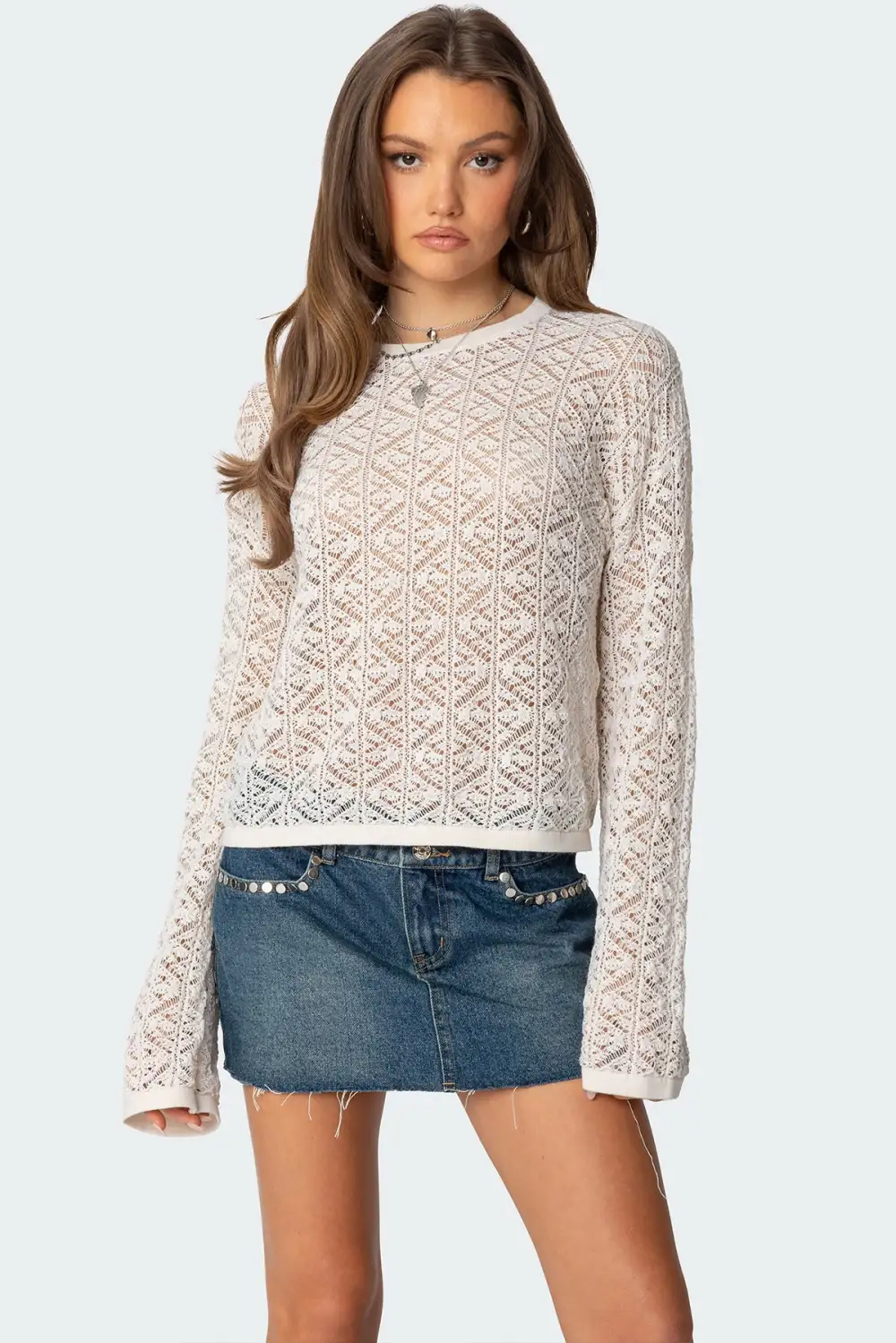 Open Knit Sweater