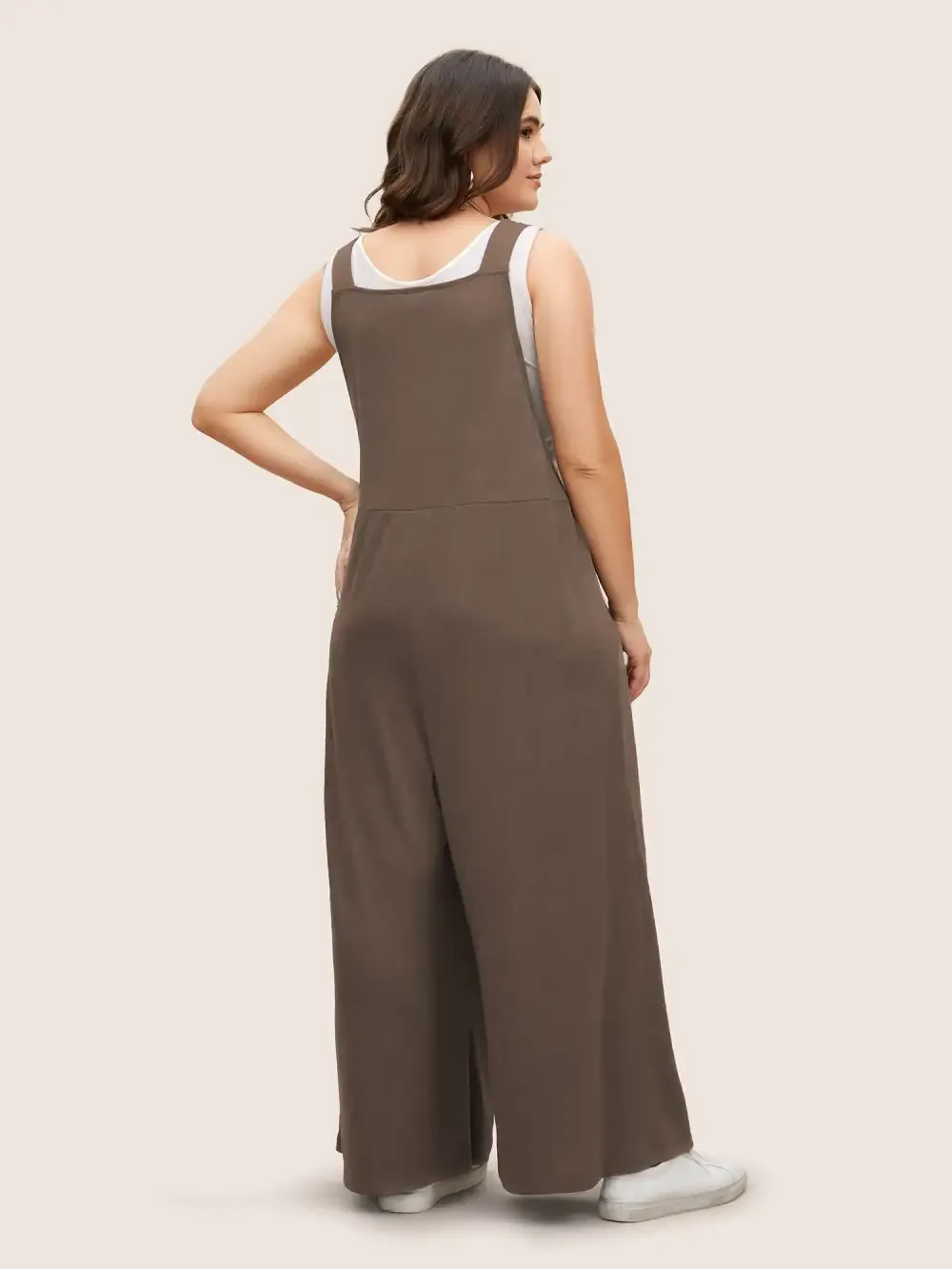 Supersoft Essentials Solid Pleated Pocket Jumpsuit