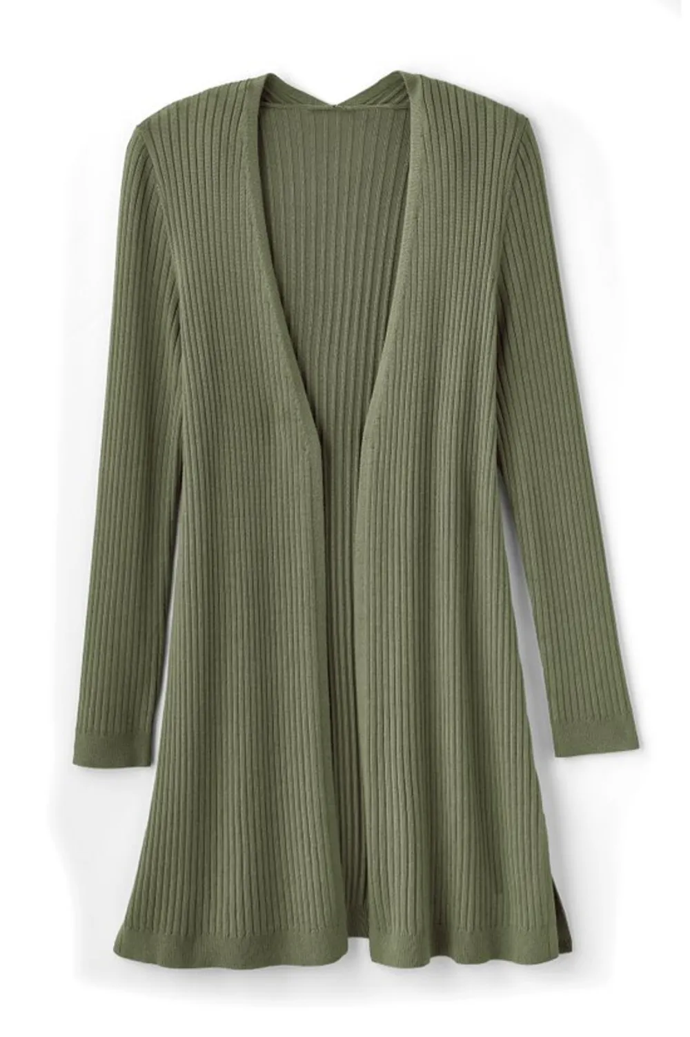 Soft Essential™ Ribbed Long Cardi