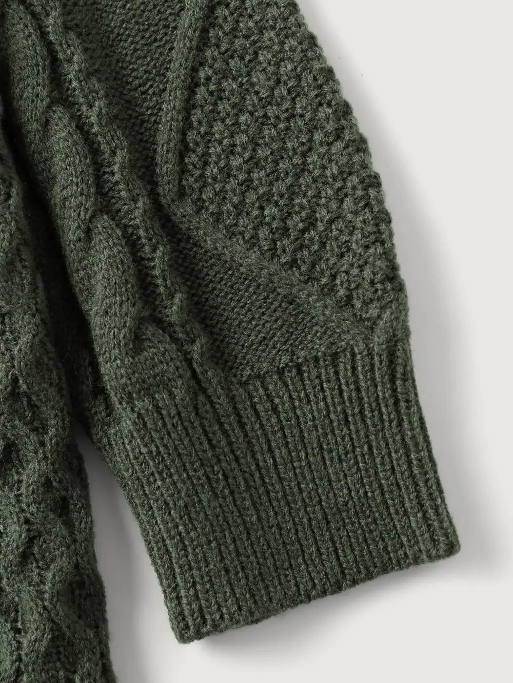 Twisted Textured Hooded Pullover