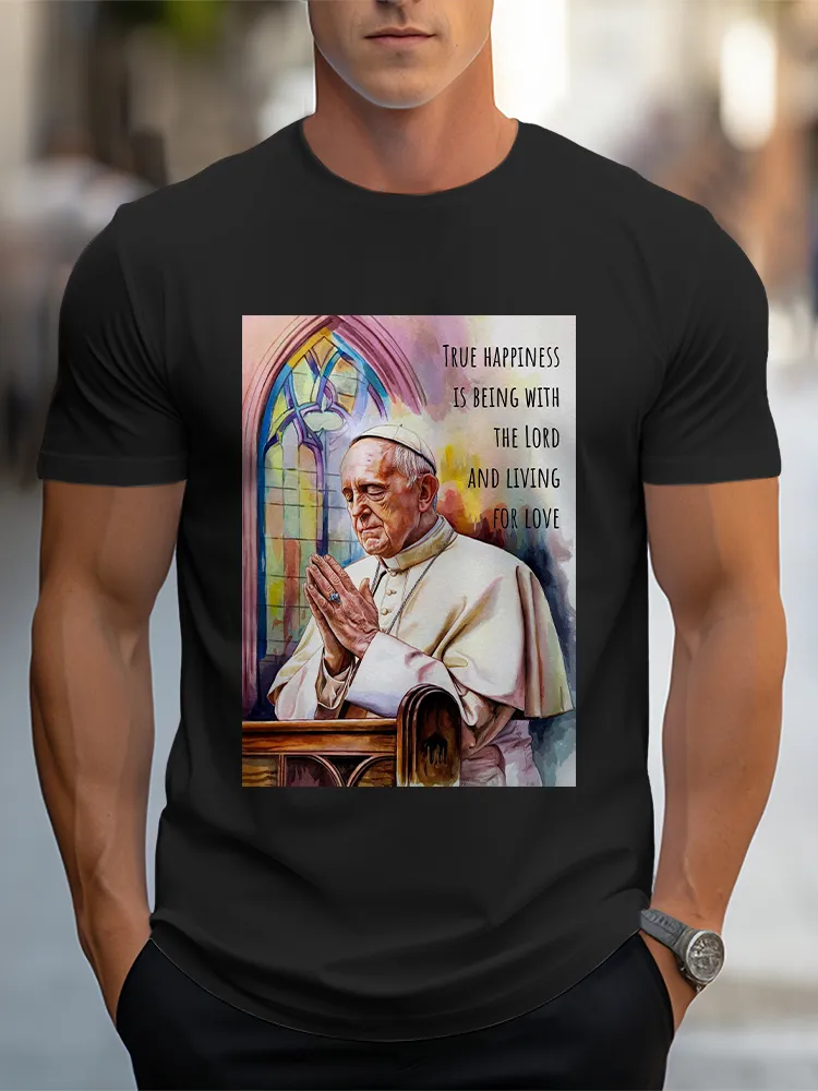 Men'S True Happiness Is Being With The Lord And Living For Love T-Shirt