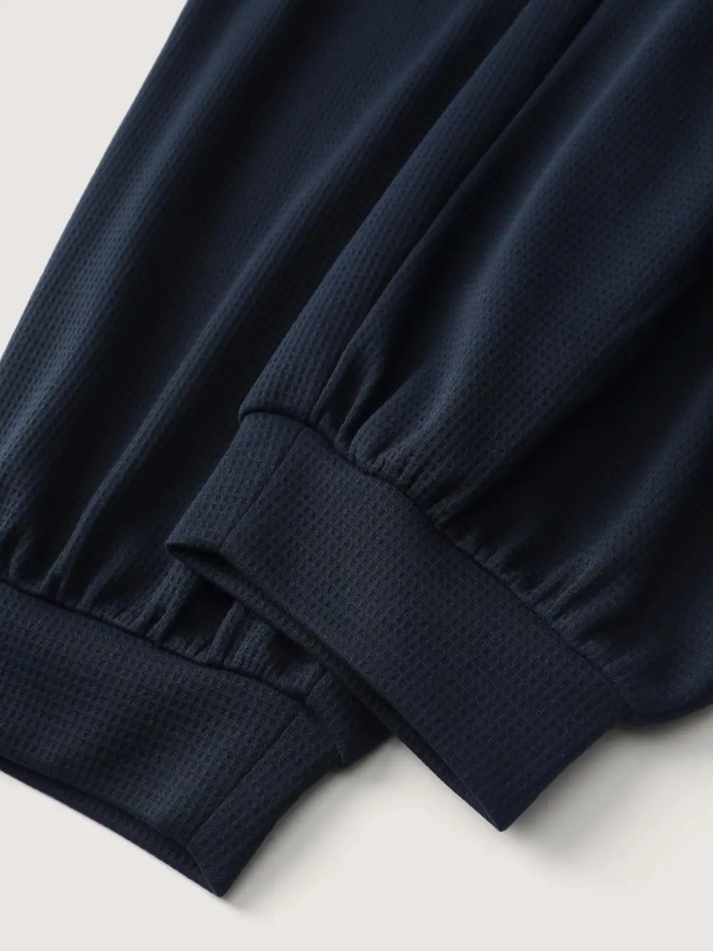 Textured Waist Drawstring Jogger Pants