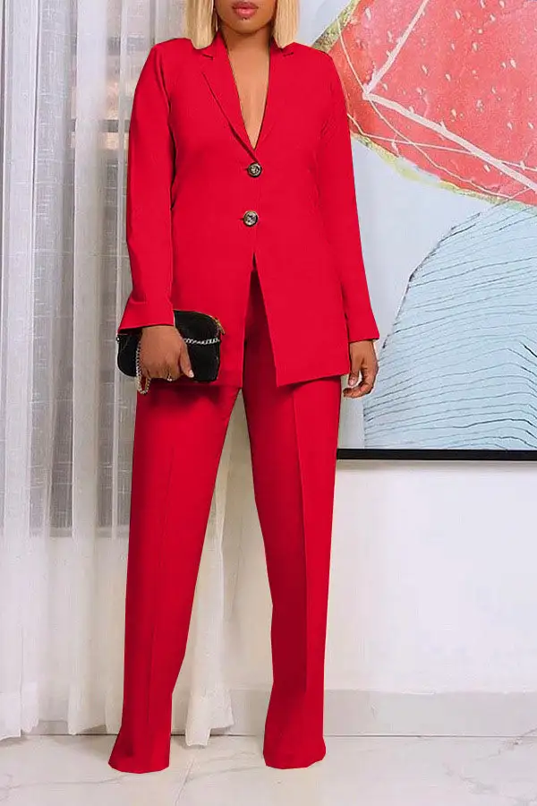 Notched Lapel OL Pant Set