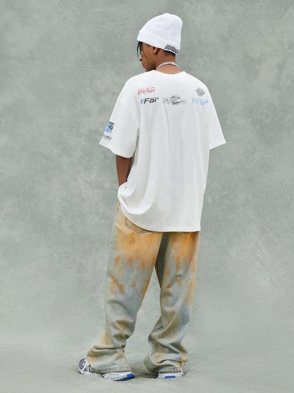 Racing Afterimage Lettering T-shirt