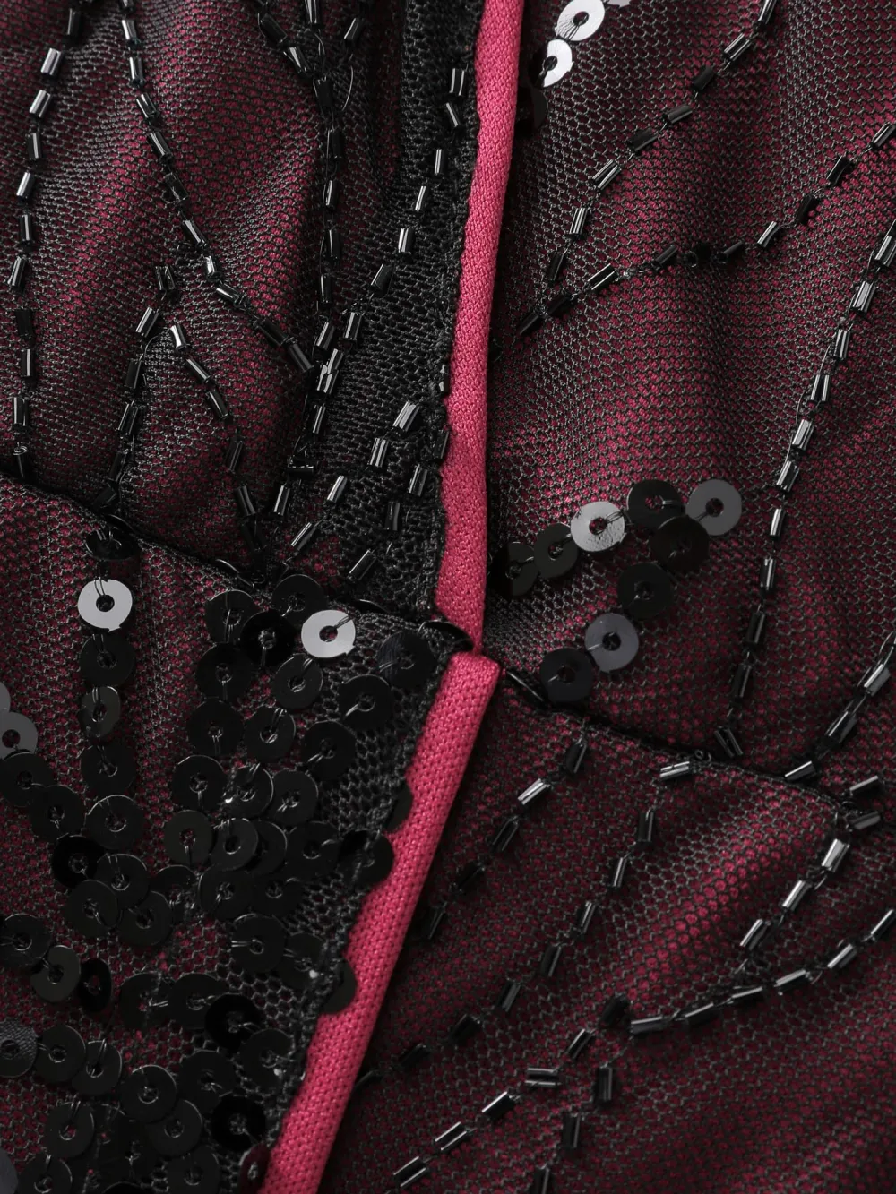 Shimmery Sequin Embroidery Pockets Party Dress