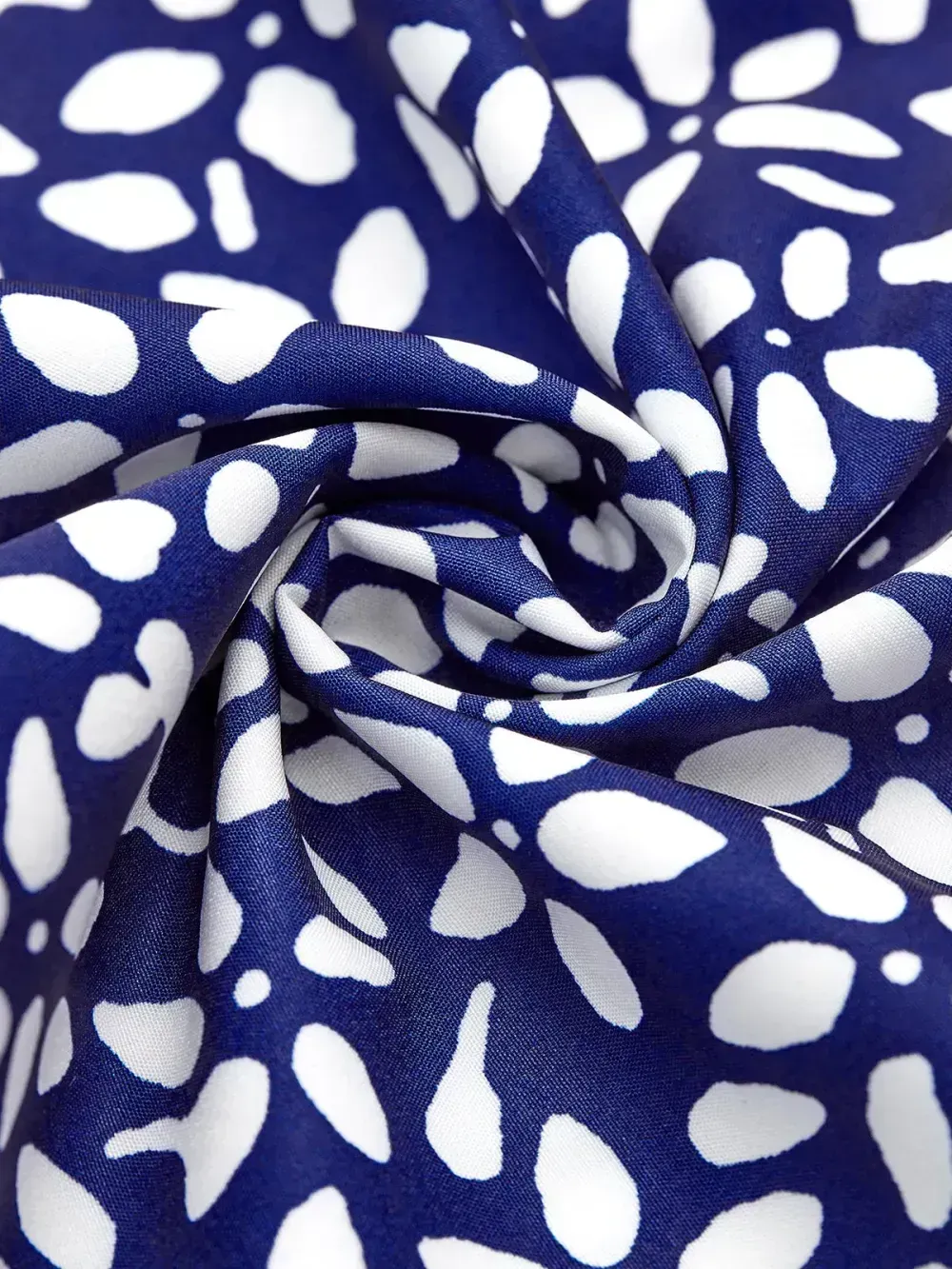 Women's A Line Dress Midi Dress Blue Half Sleeve Floral Ruched Print Summer Fall Crew Neck Casual Modern Dress