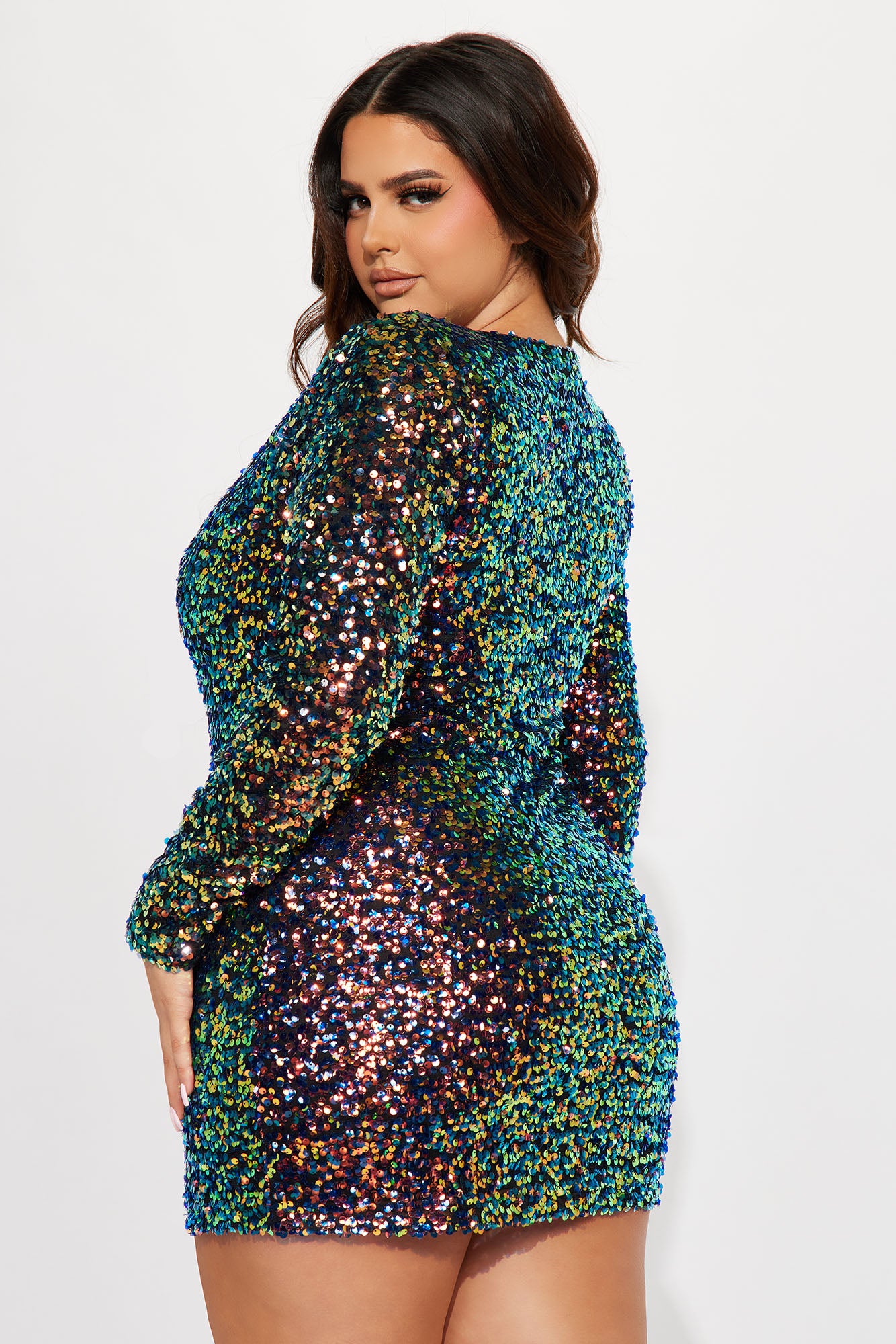 Brazil Mami Sequin Mini Dress - Multi Color