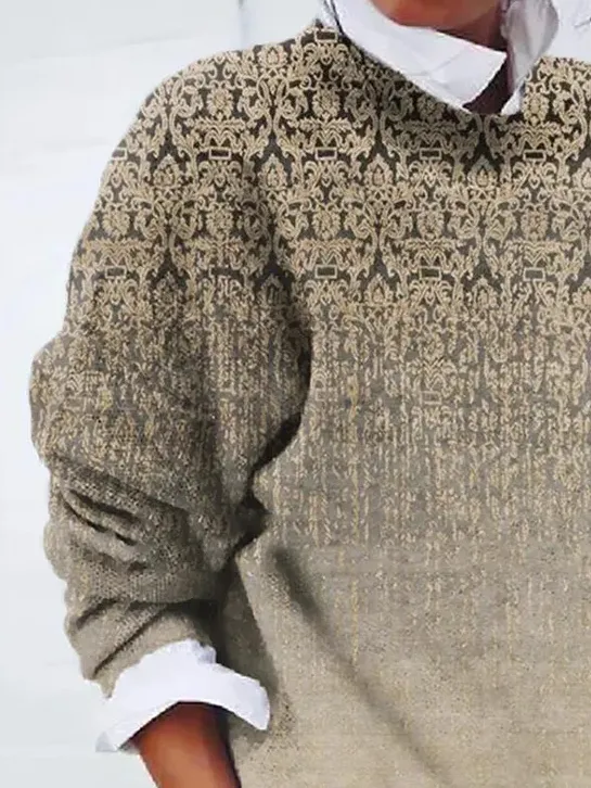 Casual Ethnic Regular Fit Sweater