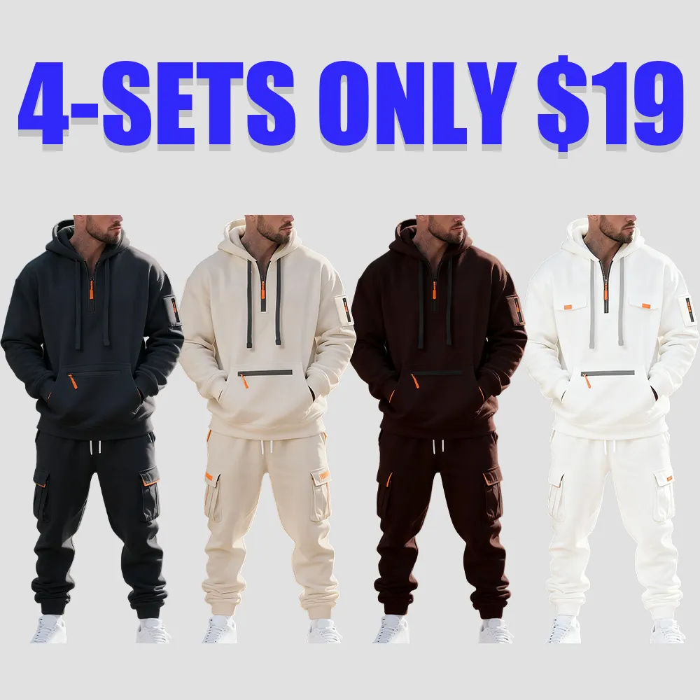 Men's Warm Fleece-Lined Workwear Set