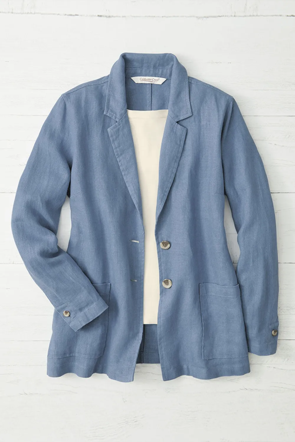 Linen Boyfriend Jacket
