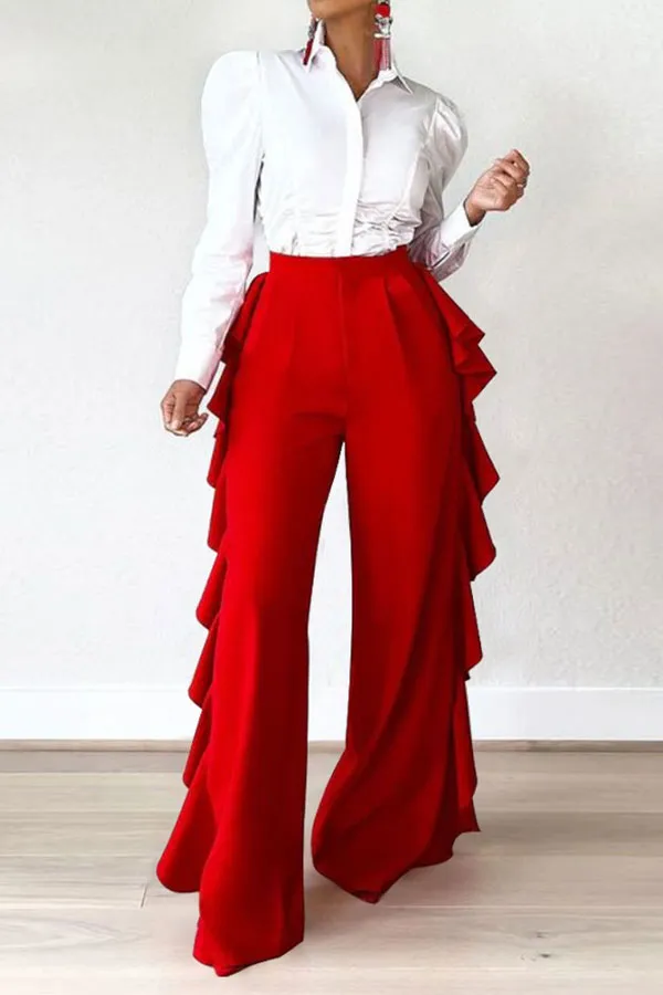  Classic Ruffle Pants