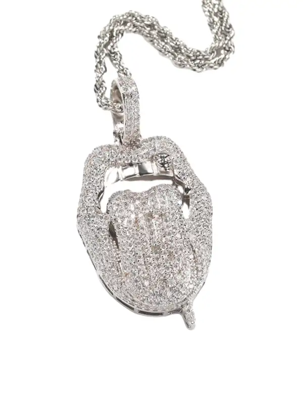 Hip Hop Zirconia Necklace - 2141