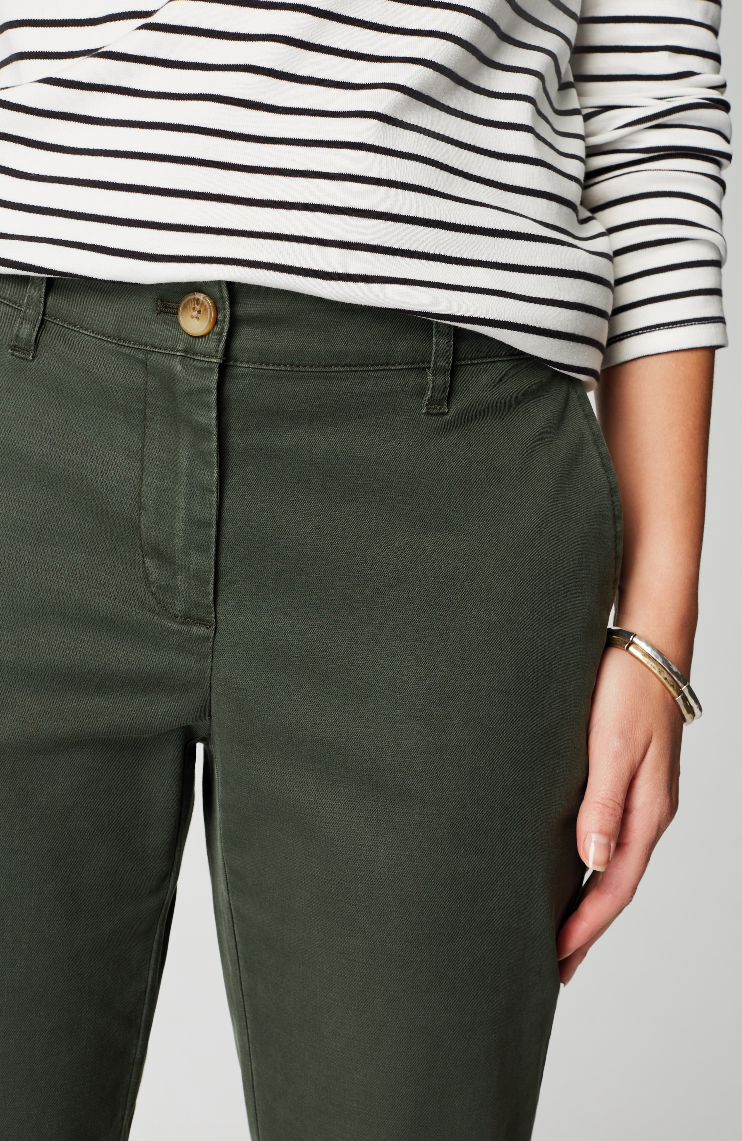 Relaxed Straight-Leg Chino Pants