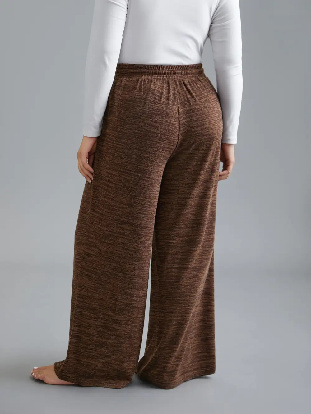 Heather Drawstring Loose Lounge Bottoms