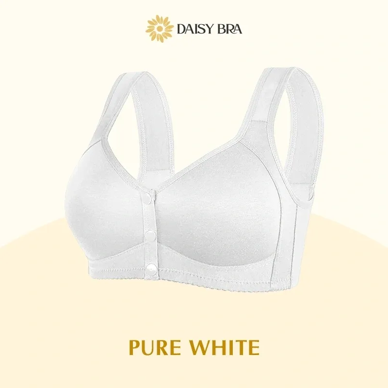 10-Pack Women's Bra - Comfortable & Convenient Front Button Bra