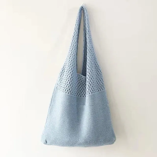 Women's Girls' Tote Shoulder Bag Polyester Shopping Daily Holiday Solid Color