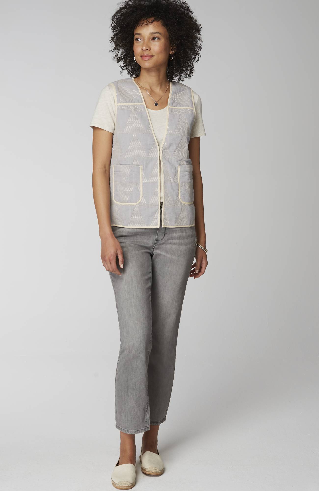 Pure Jill Cotton Dobby Vest
