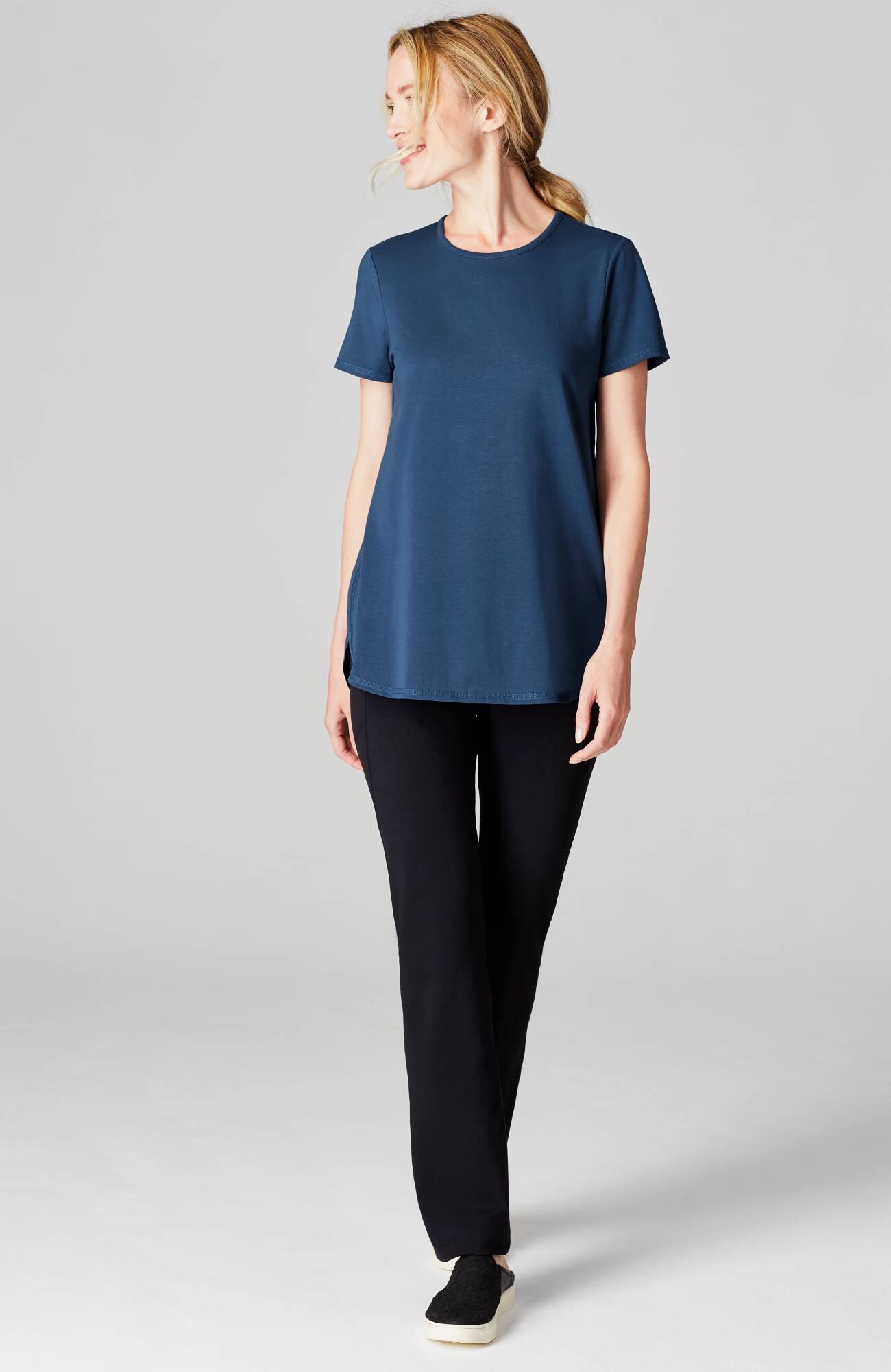 fit progress pima-stretch shirttail tee